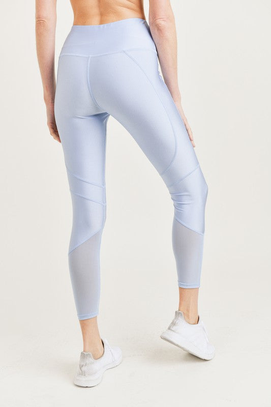 Sheen with Sheer Mesh 7/8 Legging