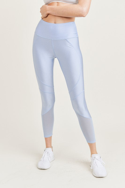 Sheen with Sheer Mesh 7/8 Legging
