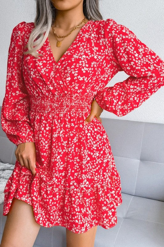 Floral V-Neck Dress