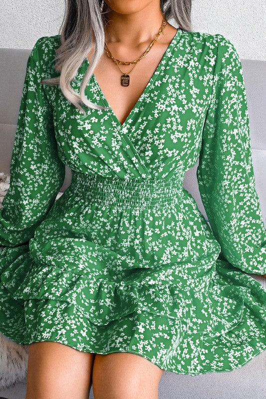 Floral V-Neck Dress