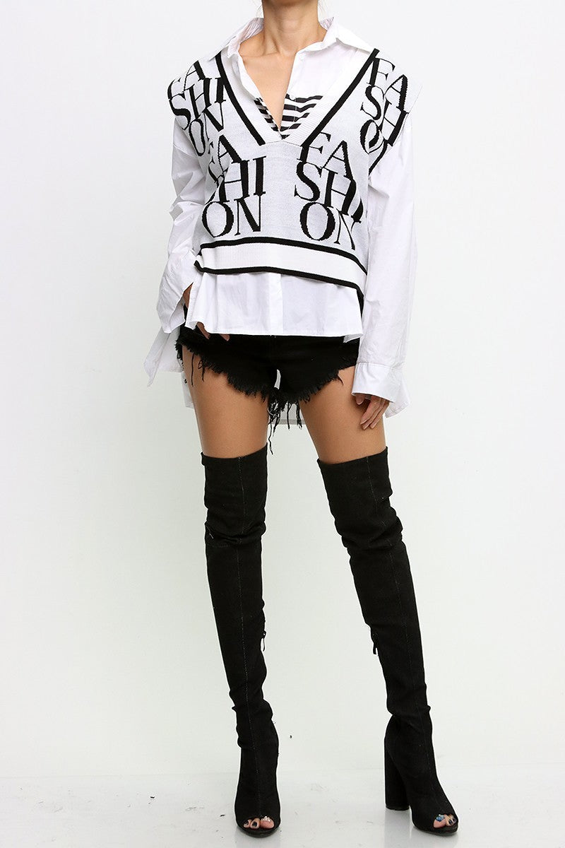 Fashion Print Vest