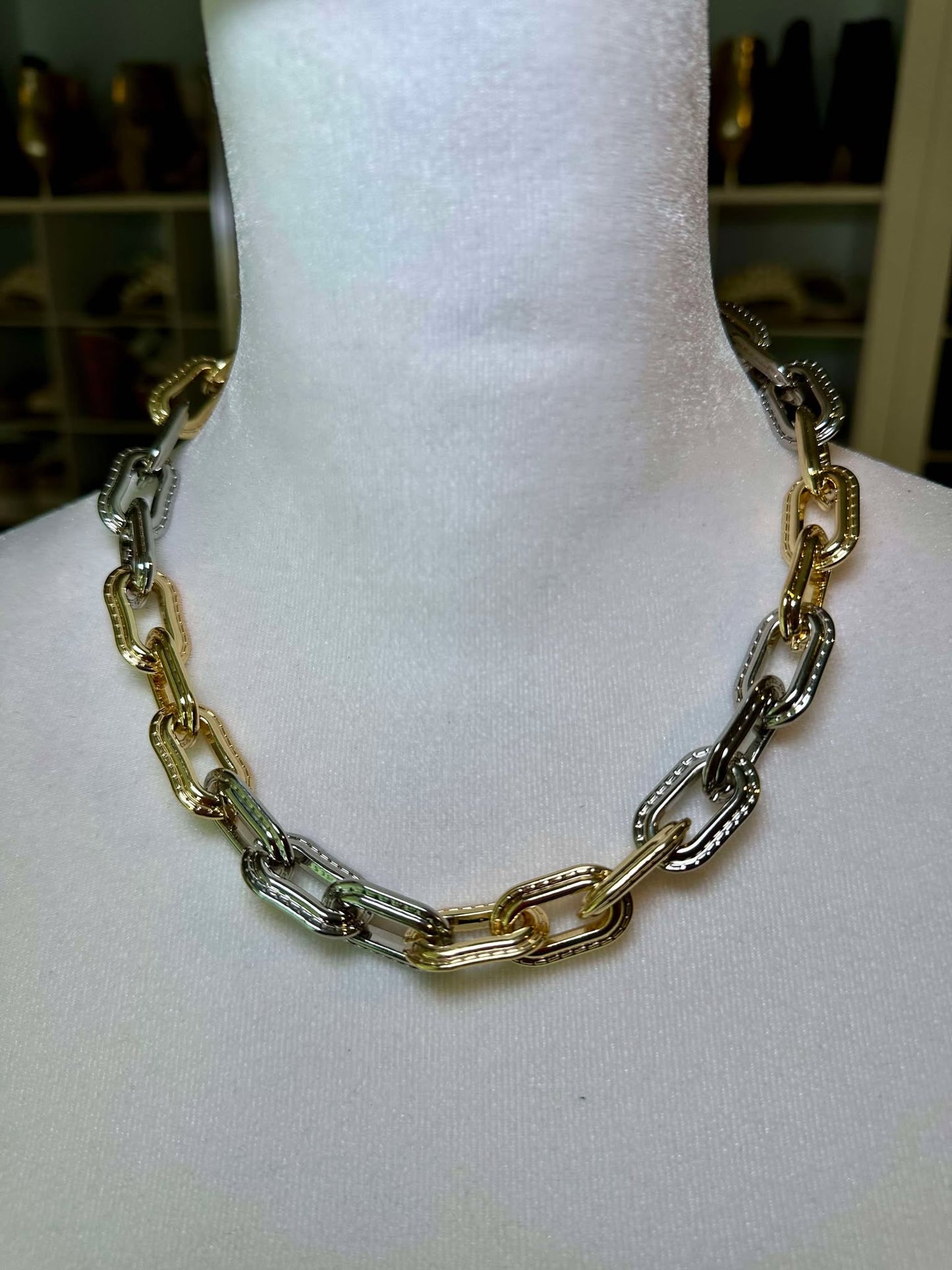 Two tone Chain Necklace