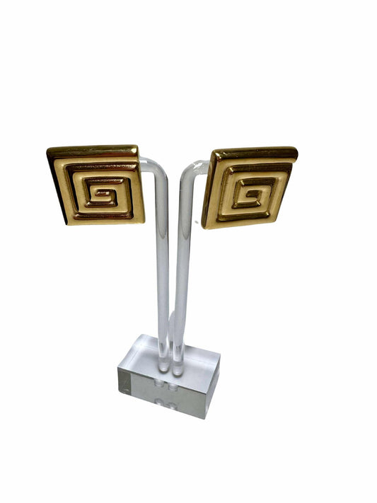 Maze Gold Earrings