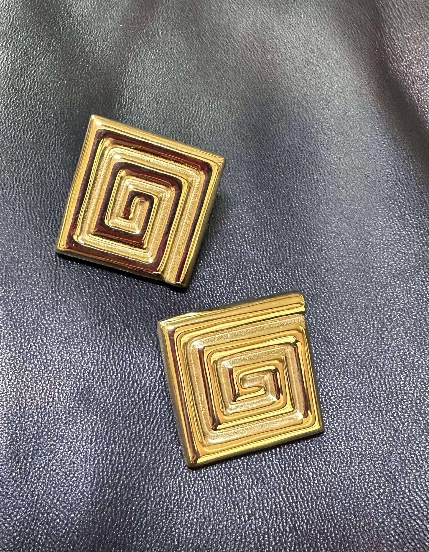 Maze Gold Earrings